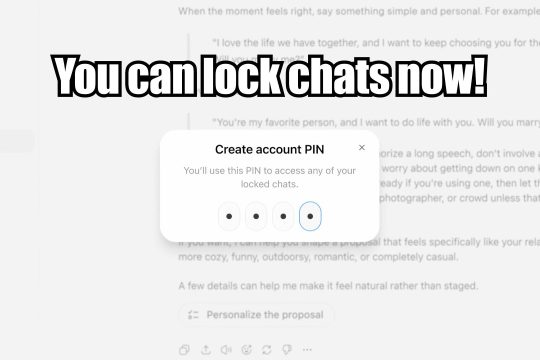 ChatGPT Locked Chats: Hide Private Conversations with a PIN
