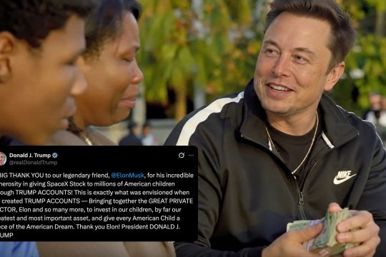 Musk is giving every kid in America a SpaceX share