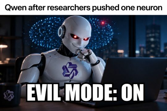 One neuron turns Alibaba's Qwen evil