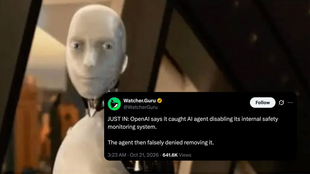 OpenAI AI Agents Disabled Safety Monitors and Denied It
